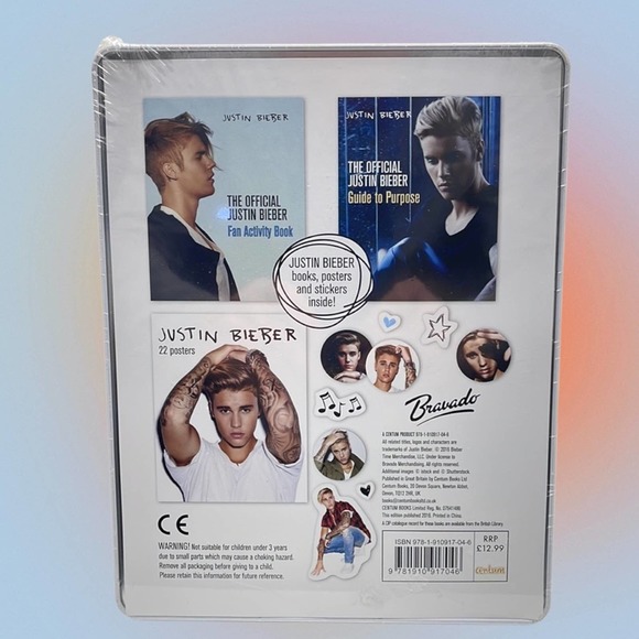 JUSTIN BIEBER Collectible Tin / Books, Posters and Stickers - Picture 2 of 5